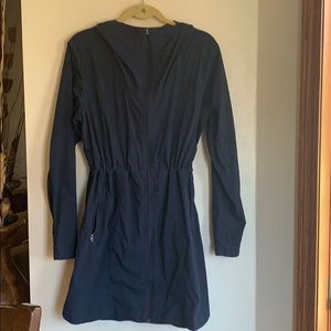 Athleta Navy Blue Rain Coat - L
